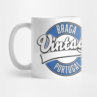 Braga portugal vintage style logo. Mug